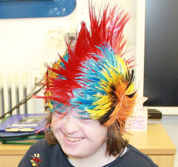 Erin from Pathways at Henley College - UK-wide competition winner for 'best hat'