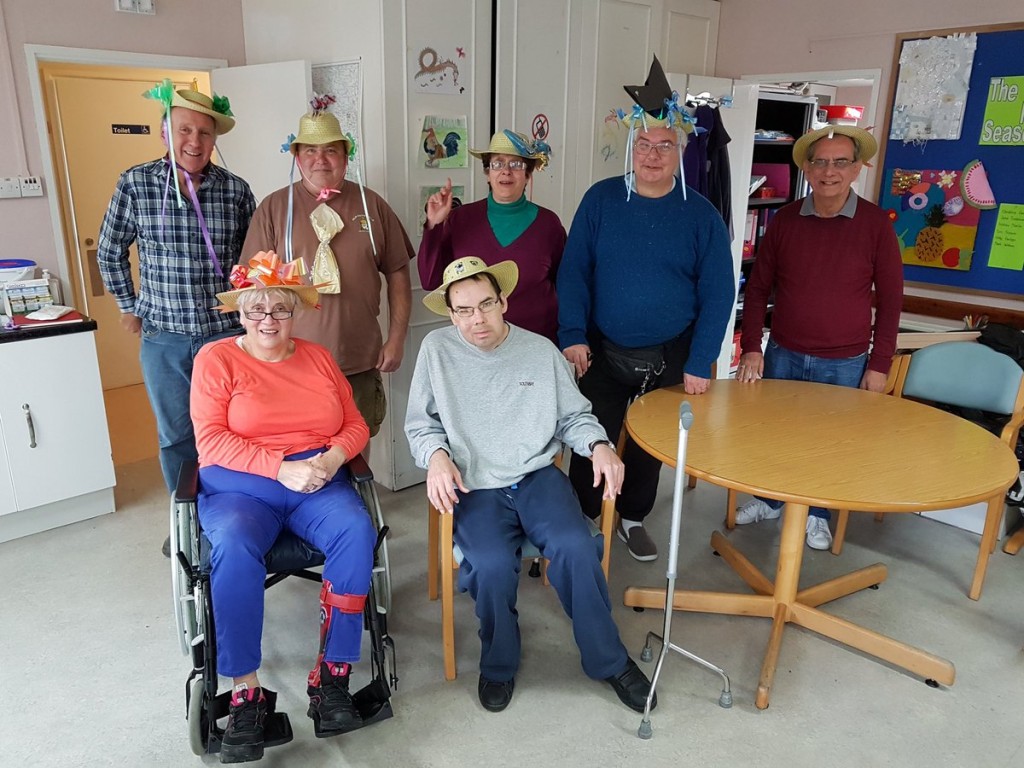 Some of our clients at our Centre in Henley showing off their personalised hats