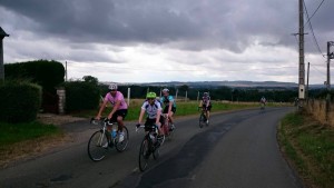 At the top of another gruelling hill