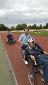 John and Dave completing one of 4 laps