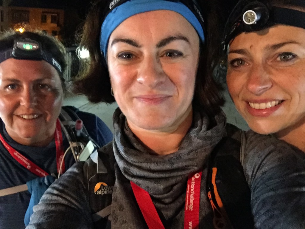 Zoe (centre) at 60km