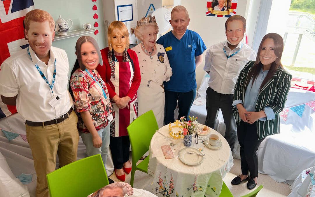 Platinum Jubilee party at the West Berkshire Community Hospital