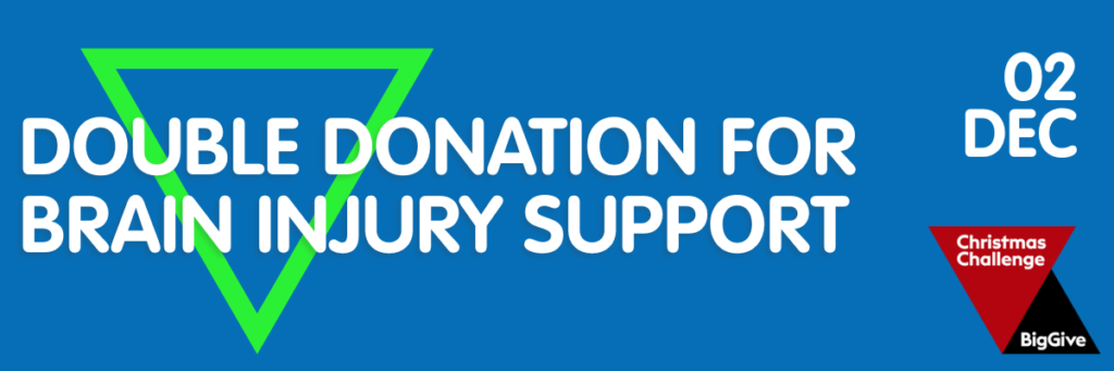 double donation brain injury support banner